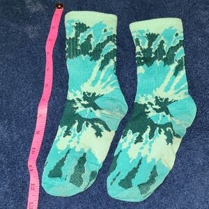 Vibrant Teal Patterned Men's Socks